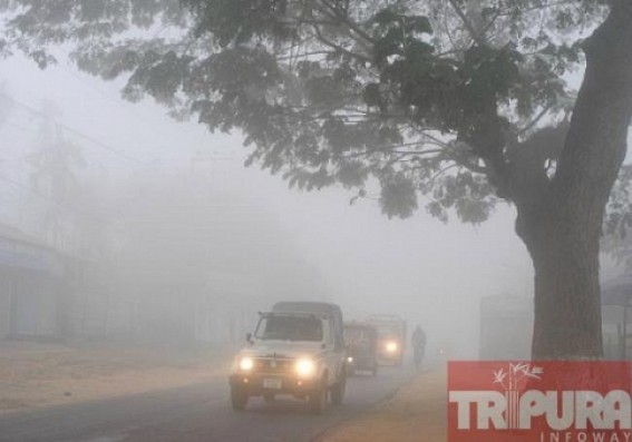 Cold wave grips across Tripura